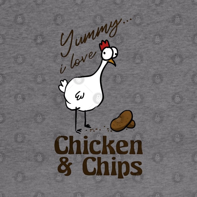 i love chicken & chips by SuRReal3D